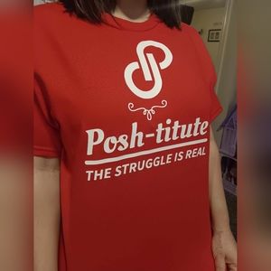 NEW - PINK, not Red!!!!! The struggle is real! Poshmark custom T-shirt, …